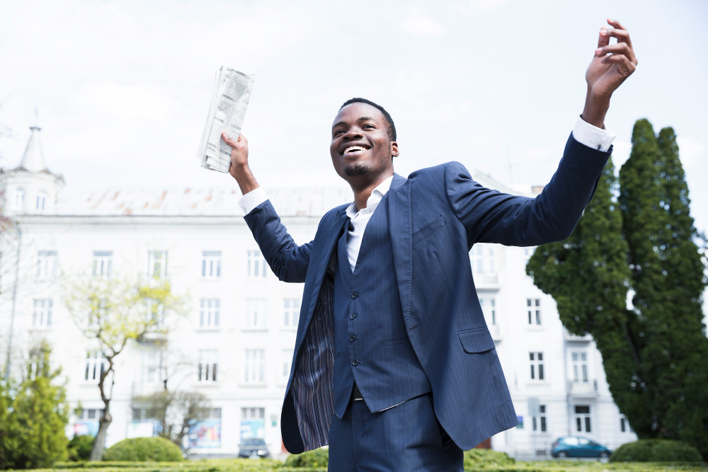 Real estate investor reviewing portfolio
